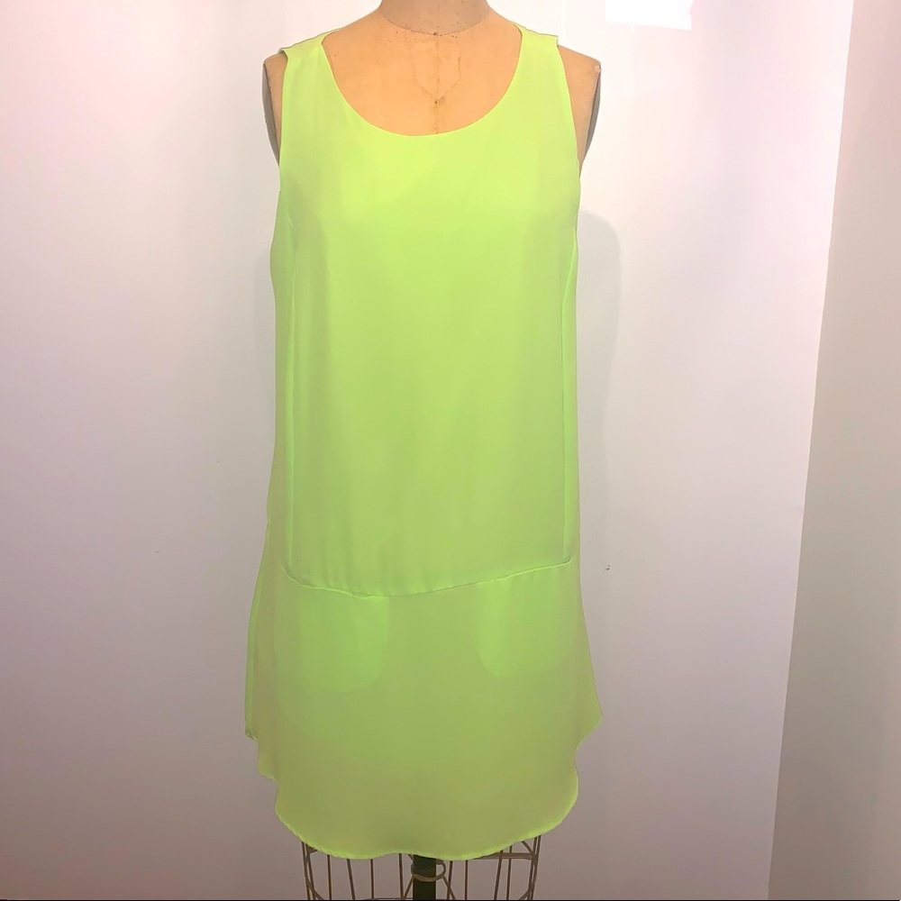 Astr Drop Waist Sleeveless Dress with pockets M